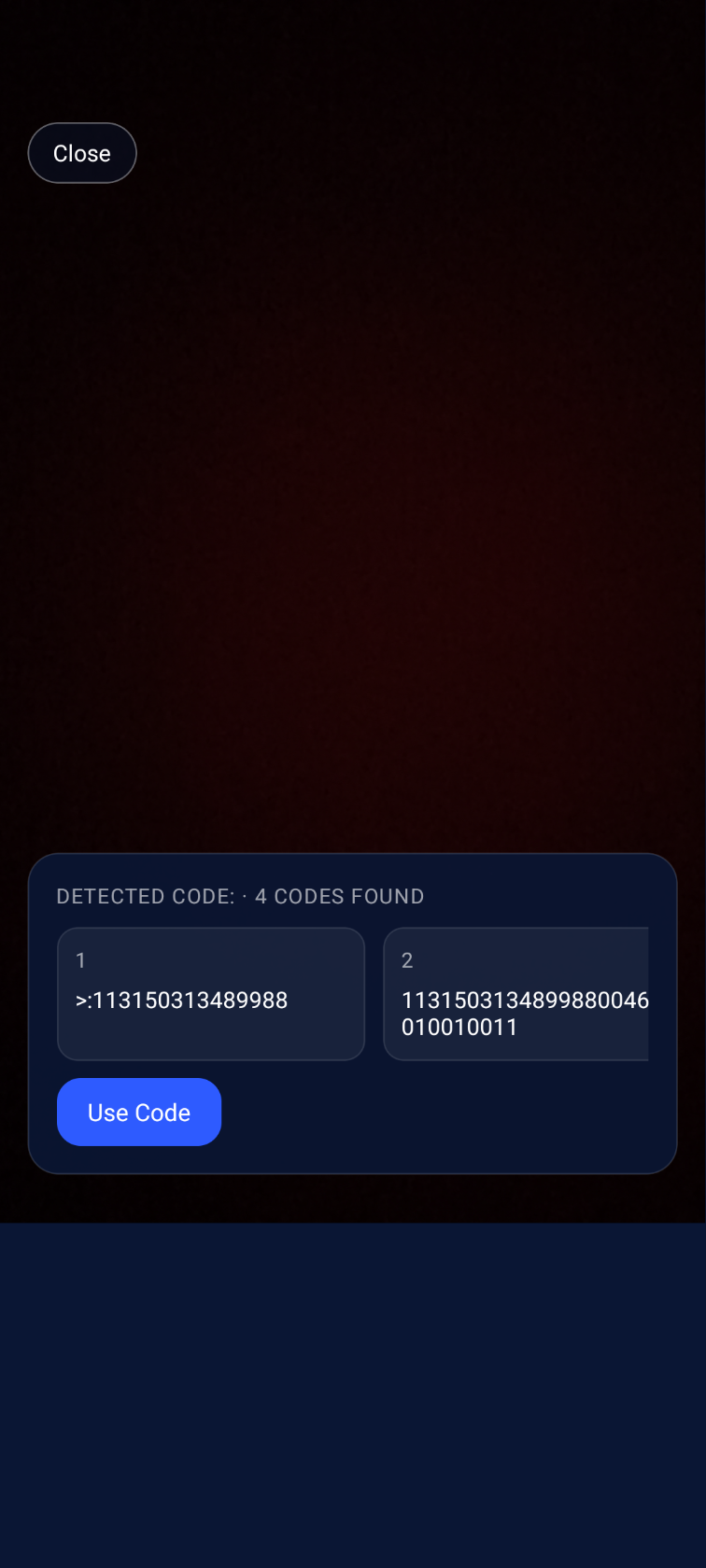 EasyQR screen 2